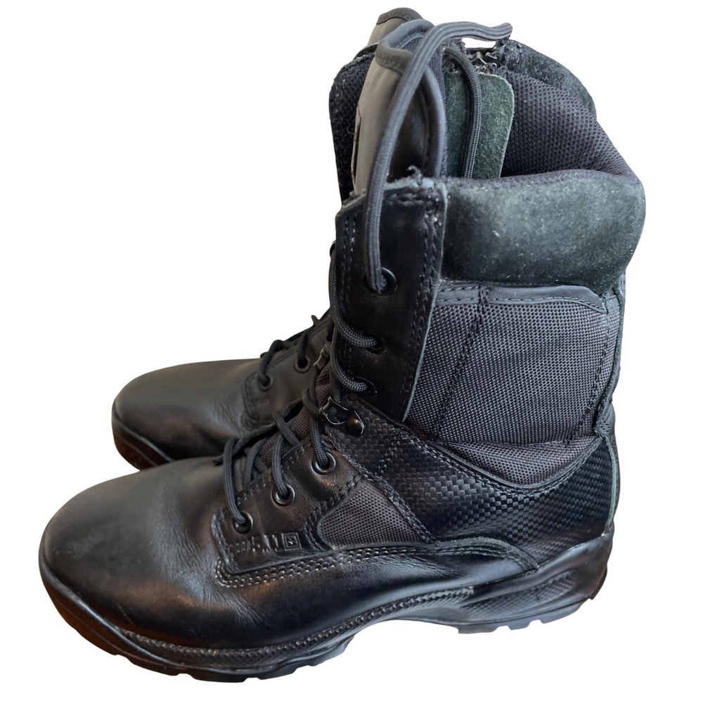 5.11 Tactical Boots Men's 10.5 Black ATAC Side Zip Performance Workwear Utility - Picture 1 of 9